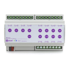 KNX релейный актуатор, 12 каналов 16А, Module Electronic SAS-12.16