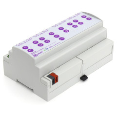 KNX актуатор штор и жалюзи, 8 каналов 16А 230В AC Module Electronic JAS-08.16