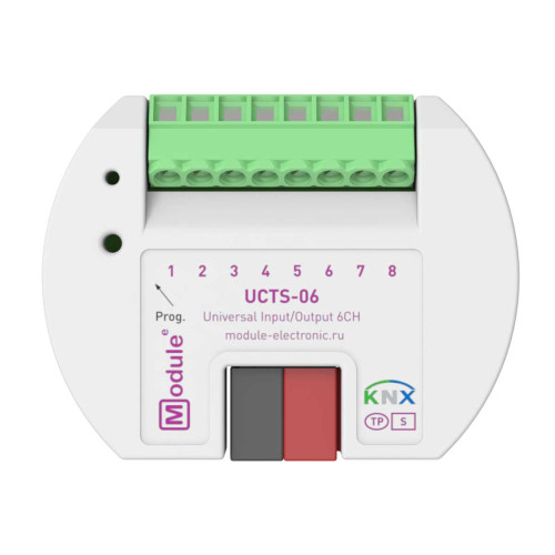 KNX гибридный модуль входов/выходов, 6 каналов Module Electronic UCTS-06