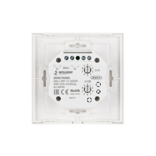 Сенсорная панель DALI-901-11-ADDR-DIM-DT6-IN White (BUS) (IARL, IP20 Пластик) INTELLIGENT ARLIGHT 037192 