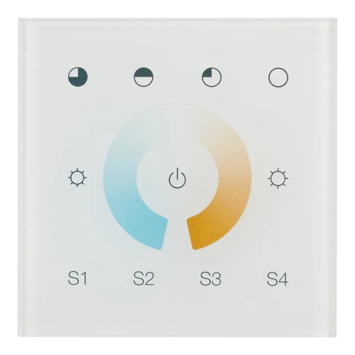 Сенсорная панель DALI-901-11-1G-4SC-MIX-DT8-IN White (BUS/230V) (IARL, IP20 Пластик) INTELLIGENT ARLIGHT 037196 