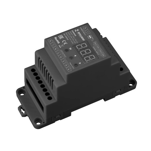 Диммер SMART-DALI-104-62-ADDR-DIM-DT6-DIN Black (12-24V, 4x5A) (IARL, IP20 Пластик) INTELLIGENT ARLIGHT 039147 