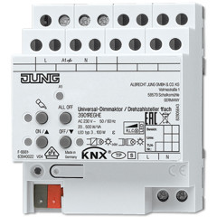 Диммер KNX универсальный, 1 канал 20-500 Вт/ВA Jung 3901REGHE KNX