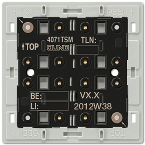  KNX кнопочный модуль с интегрированным шинным сопряжением, "стандарт", 3 группы Jung 4071TSM