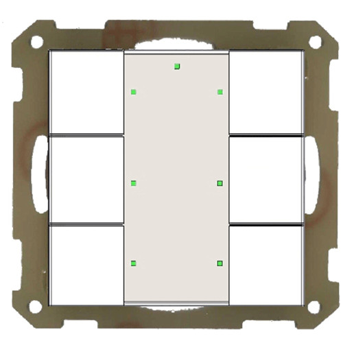  Кнопочный выключатель KNX/EIB 3x канальный (6 кнопок) MDT BE-TA55P6.G1