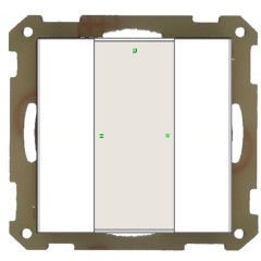  Кнопочный выключатель KNX/EIB 1x канальный (2 кнопки) MDT BE-TA55P2.01