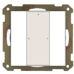  Кнопочный выключатель KNX/EIB 1x канальный (2 кнопки) MDT BE-TA55P2.G1