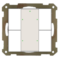  Кнопочный выключатель KNX/EIB 2x канальный (4 кнопки) MDT BE-TA55P4.G1