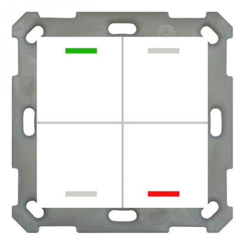 Выключатель кнопочный Lite 55 RGBW MDT BE-TAL5504.01 