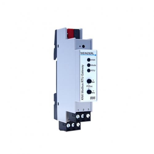 Шлюз KNX Modbus RTU Gateway 886, режимы Master/Slave, в режиме Master поддержка до 25 Slave-устройств (стар. WZL-512563) Weinzierl 5256 