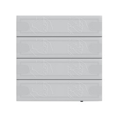  Сенсорная панель KNX Gira 4 KNX Komfort 4-кл., цвет: Антрацит Gira 5004028