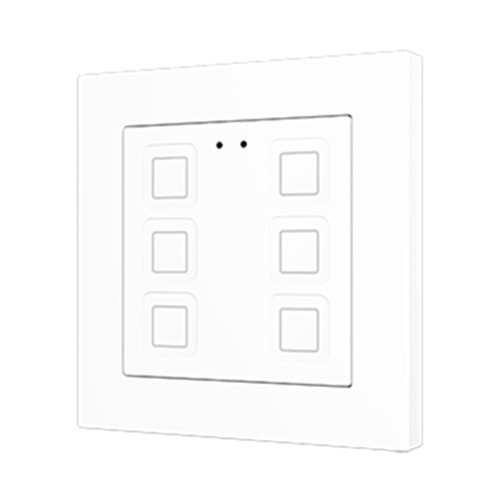 Выключатель сенсорный KNX Tecla 55 X6, цвет: Белый Zennio ZVIT55X6W 