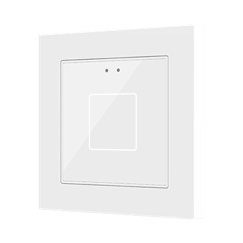 Выключатель сенсорный KNX Flat 55 X1 V2, 1-кнопочный, цвет: белый Zennio ZVIF55X1V2W 