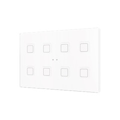 Выключатель сенсорный KNX Tecla XL X8, 8-кнопочный, PC-ABS пластик, цвет: белый Zennio ZVITXLX8W 