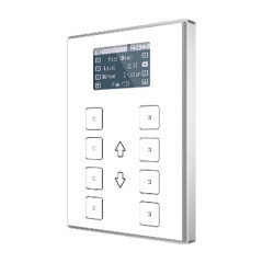 Контроллер комнатный KNX, 8 сенсорных кнопок, дисплей 1.8 дюймов с меню, цвет: Белый Zennio ZVI-TMDV-AW TMD-Display View