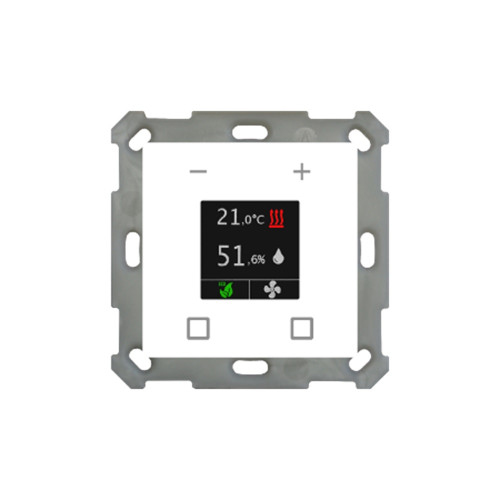 Комнатный контроллер температуры KNX Smart 55 с цветным сенсорным дисплеем MDT SCN-RTR55S.01 