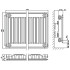 Панельный радиатор ELSEN ERK110511, ERK 11, 63*500*1100